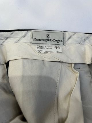 Ermenegildo Zegna Grey Wool Trousers 44 Tailored L