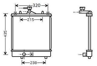 Radiador SUZUKI IGNIS 1.3i 16V 00-