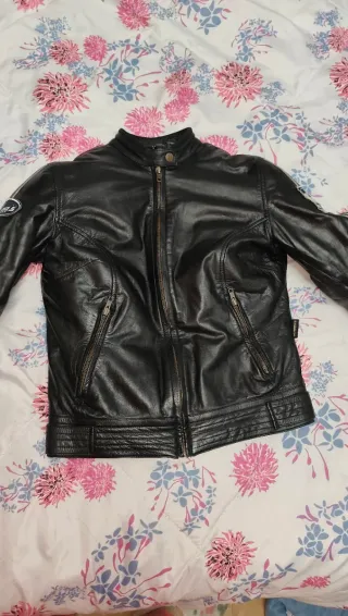 Cazadora chaqueta moto mujer piel helstons S