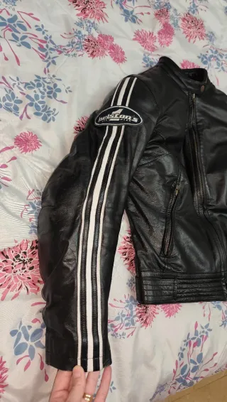 Cazadora chaqueta moto mujer piel helstons S