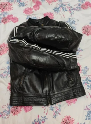 Cazadora chaqueta moto mujer piel helstons S