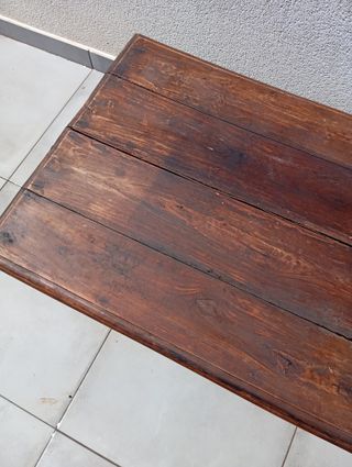 Mesita rectangular madera maciza