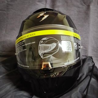 Casco Integral Scorpion Exo-391 Negro Brillo