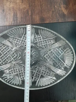 Antipastiera in vetro decorata