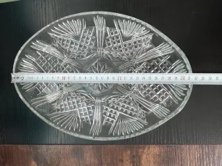 Antipastiera in vetro decorata