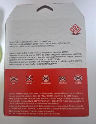 Caffettiera microonde 3 tazze verde