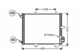 Condensador SUBARU Justy II / III 1.3i/1.5i 03- // SUZUKI Ignis II 03-