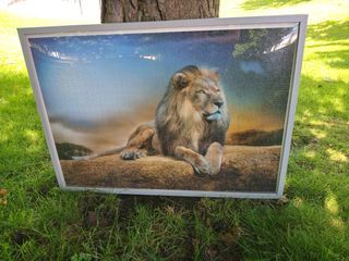 Vendo cuadro nuevo puzzle rey león, Coruña, 10 €.