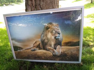 Vendo cuadro nuevo puzzle rey león, Coruña, 10 €.