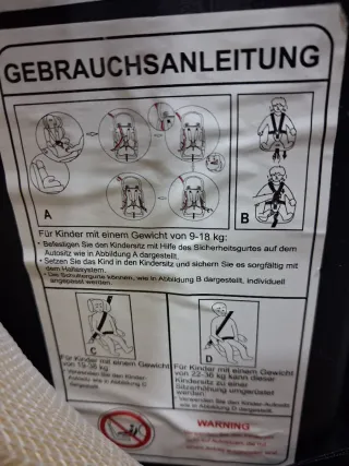 Silla de coche TecTake roja y negra