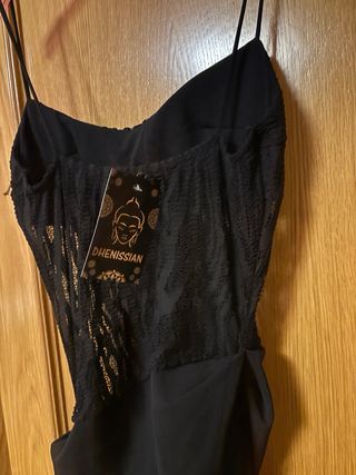 Vestido largo negro tirantes