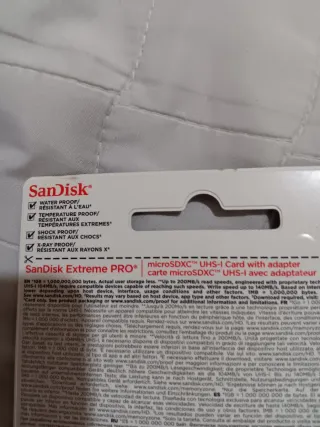 SanDisk Extreme PRO microSDXC 256GB + Adaptador
