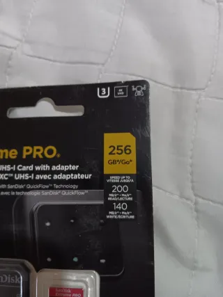 SanDisk Extreme PRO microSDXC 256GB + Adaptador