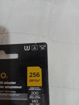 SanDisk Extreme PRO microSDXC 256GB + Adaptador