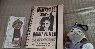 Lote Harry Potter: Cuaderno, Peluche y Marcador