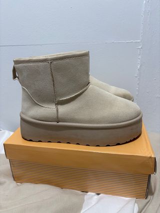 Botines Bosanova Beige Plataforma.