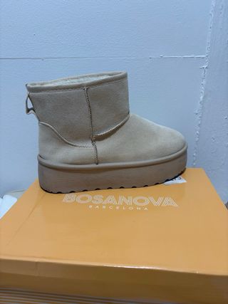 Botines Bosanova Beige Plataforma.