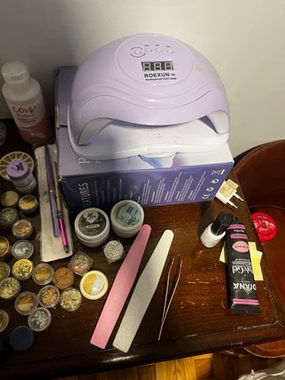 Kit Uñas Gel y Lámpara UV LED Taladro