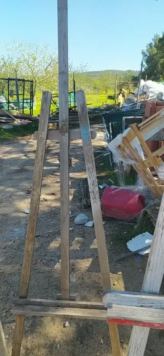 Caballetes de pintor de madera 4 und álguno parar