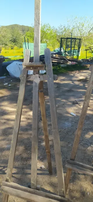 Caballetes de pintor de madera 4 und álguno parar