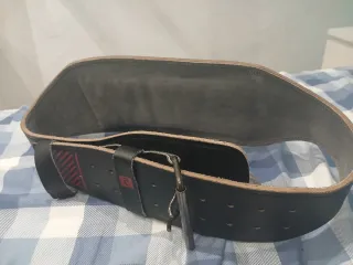 Cinturón Gimnasio Cuero Negro