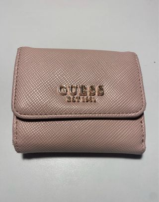 Portafoglio Guess donna rosa e oro