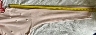 Jersey perlas beige/rosa talla única