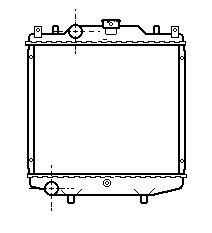 Radiador SUZUKI ALTO 1.0i 01/95-