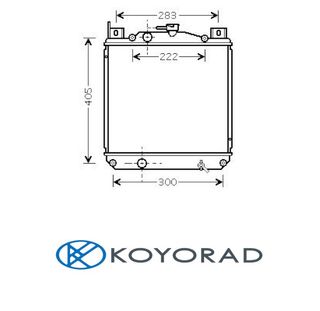 Radiador SUZUKI Swift II 1.0/1.3 89-05 / Justy 1.3 95-03