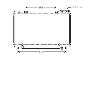 Radiador TOYOTA Previa 2.4 90-00