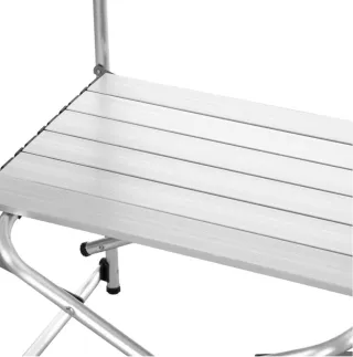 Mesa Cocina de Camping con Paraviento y Almacenaje