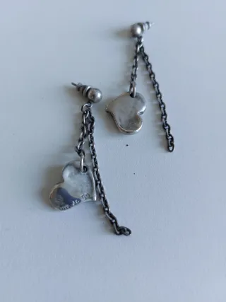 Pendientes Corazón Plata Uno de 50
