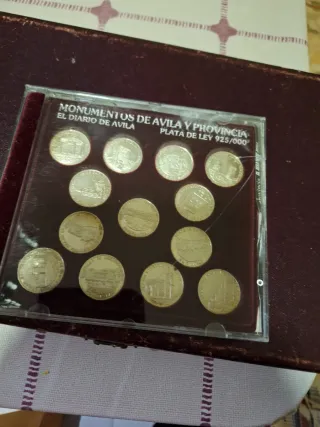 Colección Monedas Plata Monumentos Ávila