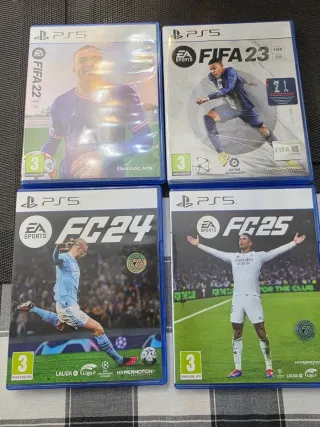 Lote 4 Juegos PS5: FIFA 22, 23, FC 24, FC 25