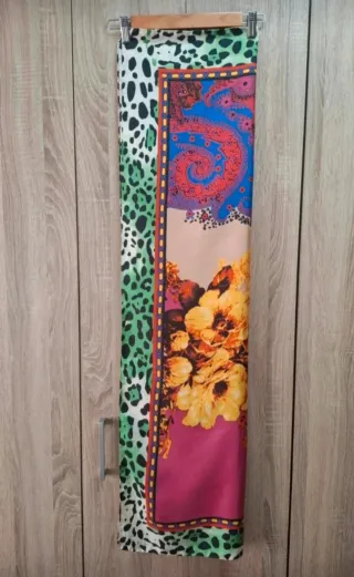 Maxi Pañuelo Zara Estampado Vintage Flores