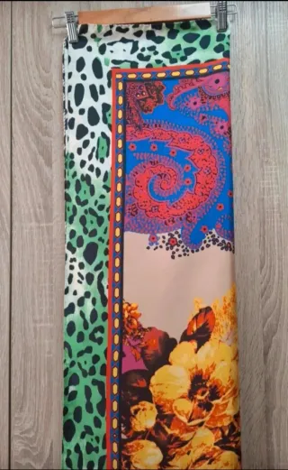 Maxi Pañuelo Zara Estampado Vintage Flores