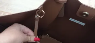 Borsa a mano marrone