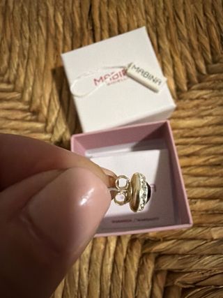 Pendientes 4. Mabina Plata Ley Circonitas y ónix