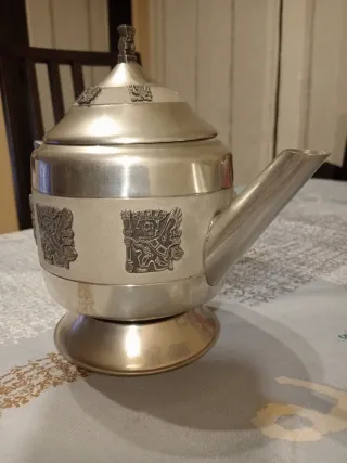 Cafetera/Tetera Metálica Decorada