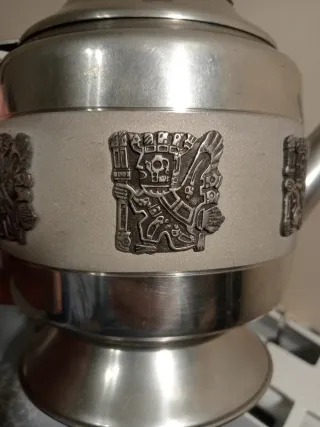 Cafetera/Tetera Metálica Decorada