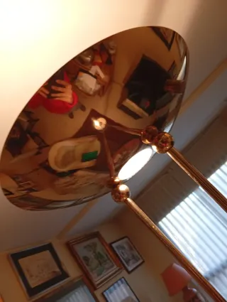 Lampada da terra VINTAGE di design italiano - Ottone