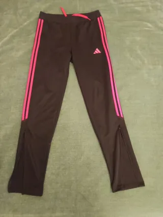 Pantalón chándal Adidas negro y rosa