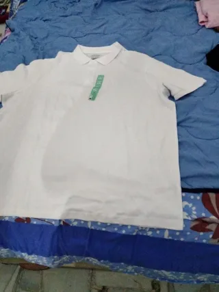 Camiseta Polo Primark Blanca Talla XXL