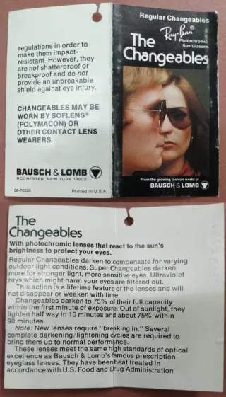 Ray-Ban Aviator Changeables Bausch&Lomb
