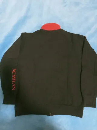 Felpa AC Milan zip rossa e nera