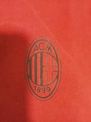 Felpa AC Milan zip rossa e nera
