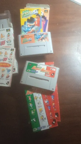 Lote 4 Vídeojuegos Nintendo Super Famicom