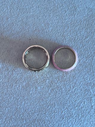 Anillo Bimba y Lola logo dorado y rosa