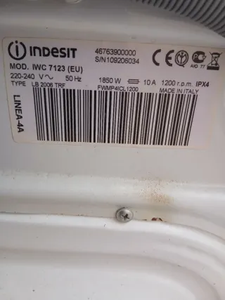 Lavadora Indesit 7kg