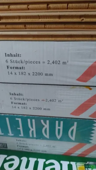 Parquet de madera de arce natural 20€/m2
